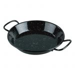 Lacor 60186 - Poêle à paella en fer Smalt, Mini poêle à paella Idéal pour présenter, servir et cuisiner, couvercle en acier émaillé, Ø36 cm