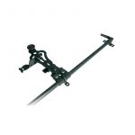 Multimedia Connect Tringle espagnolette ronde en acier noir - Longueur 1500 mm