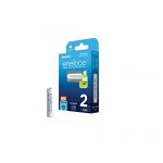 Panasonic Piles Ready-to-Use Ni-MH, AAA/Micro, 2 pièces, capacité améliorée de Min. 800mAh, durée de Vie de 2100 Cycles de Charge, Piles Rechargeables dans Un Emballage Libre de Plastique