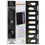 Exacompta Trieur Rigide Extensible 9 Cases Noir Harmonika&Acirc; Noir