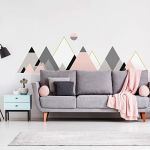 Stickers muraux - Décoration Chambre Salon - Autocollant Sticker Mural géant Montagnes scandinaves Livingston - 50x75cm