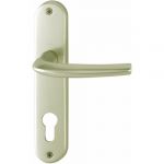 Hoppe Ensemble San Diego ton champagne clé I entraxe 165 mm plaque 186 x 37 mm saillie 55 mm : 3230362