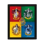 Pyramid International Cadre Harry Potter Maisons Poudlard Effet Anim&eacute; 3D Unique