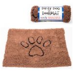 Tapis Dirty Dog en microfibre antid&eacute;rapant pour chien 79 x 51 cm