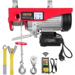 Treuil a Cable Electrique 400 kg Palan Electrique avec Telecommande sans Fil 850 w Treuil-Palan 10 m/min Hauteur de Levage Cable Simple 12 m Moteur