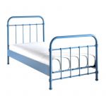 LesTendances Lit métal bleu June 90