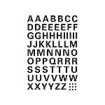 Herma 2 planches de lettres autocollantes A-Z (25 mm)