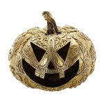 Chaks Décoration dorée, motifs variés, décoration pour photophore, lanterne avec motifs filigranes pour Halloween