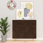VidaXL Film autoadhésif pour meubles Chêne foncé 500x90 cm PVC