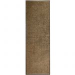 VidaXL Paillasson lavable Marron 60x180 cm