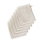 De Witte Lietaer 199514 Wellness Lot de 6 Gants de Toilette Coton Beige 15 x 22 cm
