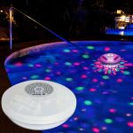 Bestway Lumière flottante à Leds pour spa gonflable et piscine, diamètre 18 cm