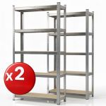 2 Set &Eacute;tag&egrave;res charges lourdes Lakota Utilisable individuellement Galvanis&eacute; 180 x 90 x 40 cm