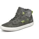 KangaROOS KAVU X Basket, Gris Acier/Citron Vert, 28 EU
