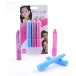 Grim Tout 3 sticks de maquillage &agrave; l'eau bleu, violet, rose - Princesse