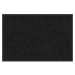 Karat - Tapis de Porte Paillasson d'entrée Rhine Noir 90 x 120 cm