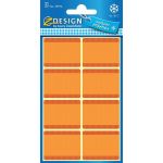 Avery-Zweckform 59370 - Etui de 40 &eacute;tiquettes cong&eacute;lation ZDesign, format 28 x 36 mm, coloris orange
