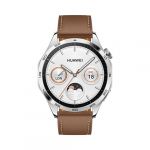 Huawei Montre connectée WATCH GT4 46mm CLASSIC BRACELET EN CUIR MARRON