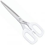 Arcos Ciseaux de cuisine 185924 en acier inoxydable et mango en polypropyl&egrave;ne blanc de 240 mm sous blister.