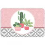 DECORLINE Set de Table Imprimé "Ahora" 28x44cm Rose