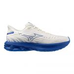 Mizuno Wave Skyrise 6 Chaussure De Running Sans Stabilisateurs Hommes - Blanc, Pointure 42