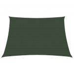 VidaXL Voile d'ombrage 160 g/m² Vert foncé 3/4x2 m PEHD