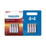 Philips 8 piles 1,5V AAA/LR03 Power Alkaline