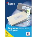 Agipa 118992 - Etiquettes multi-usage, 52,5 x 21,2 mm, POSE EXPRESS