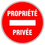Novap Disque d'interdiction - 'propriété privée'