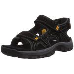Caterpillar Giles, Sandales Bout Ouvert Homme, Noir (Black), 41 EU