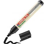 Edding 29 EcoLine Marqueur pour tableaux blancs - noir - 1 stylo - pointe biseautée 1-5 mm - feutre effaçable - pour tableaux, blanc, magnétique, mémo et chevalet de conférence - rechargeable