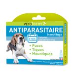 Vetoform Antiparasitaire Chien Moyen 15-30 Kg (3 Pipettes De 3 Ml)
