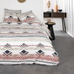 Today Parure de lit 2 personnes Coton 57 Fils Imprim&eacute; Leonie