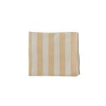 Oyoy living Nappe rayée jaune en coton organique H260x140cm