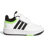 Adidas Baskets Bébé Hoops 3.0 Cf EU 21 Ftwr White / Core Black / Solar Green