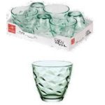 Bormioli Rocco Lot 6 Gobelets Flora 26 Cl Vert