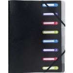 Exacompta Trieur polypropyl&egrave;ne 3 rabats avec &eacute;lastique 8 compartiments (24 x 32 cm)