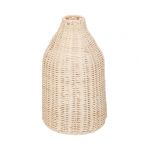 Atmosphera Vase Design en Rotin "Seav" 26cm Beige