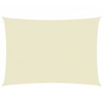 VidaXL Voile de parasol Tissu Oxford rectangulaire 2,5x4,5 m Crème