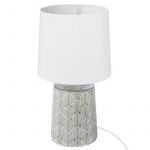 Atmosphera Lampe en c&eacute;ramique grise H35,5