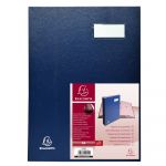 Exacompta 24245E - Parapheur DIRECTION, 24 compartiments, couverture plastifiée, coloris bleu