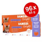 IAMS Delights Collection Terres & Mers 48 x 85g pour chat En Gel&eacute;e
