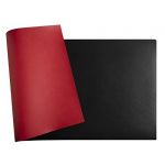 Exacompta Sous main souple PU bicolore - 35x60cm - Noir/rouge