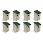 VidaXL Nichoirs 8 pcs Bois 14 x 15 x 22 cm