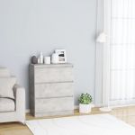 VidaXL Buffet Aggloméré Gris Béton 60x35x76 cm