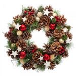 Feeric Light & Christmas FEERIC LIGHTS & CHRISTMAS Couronne Houx Etoile - &Oslash;35 cm - Feeric Light&christmas