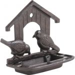 Aubry Gaspard Mangeoire murale couple oiseaux en fonte