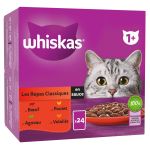 Whiskas Pâtée Pour Chat Les Repas Classiques En Sauce - La Boîte De 24 Sachets Fraîcheur