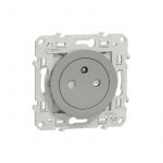 Schneider Electric Odace - prise de courant 2P+T affleurante - Alu - connexion rapide (S530052)