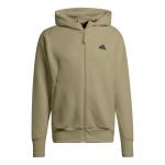 Adidas Z.N.E. Printed 1/4 Zip Sweat À Capuche Hommes - Vert Olive